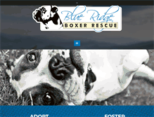 Tablet Screenshot of blueridgeboxerrescue.com